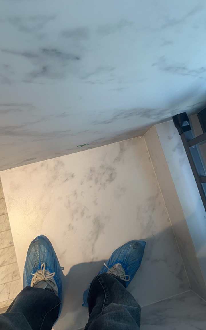 无锡验房现场照片 · 厨房 · 飘窗台西墙空鼓多处